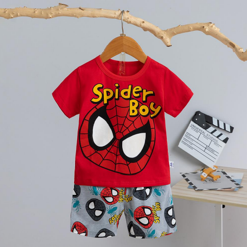 [2251487] - Import Baju Setelan Homewear Anak - Motif Spider Boy