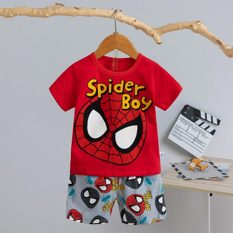 [2251487] - Import Baju Setelan Homewear Anak - Motif Spider Boy