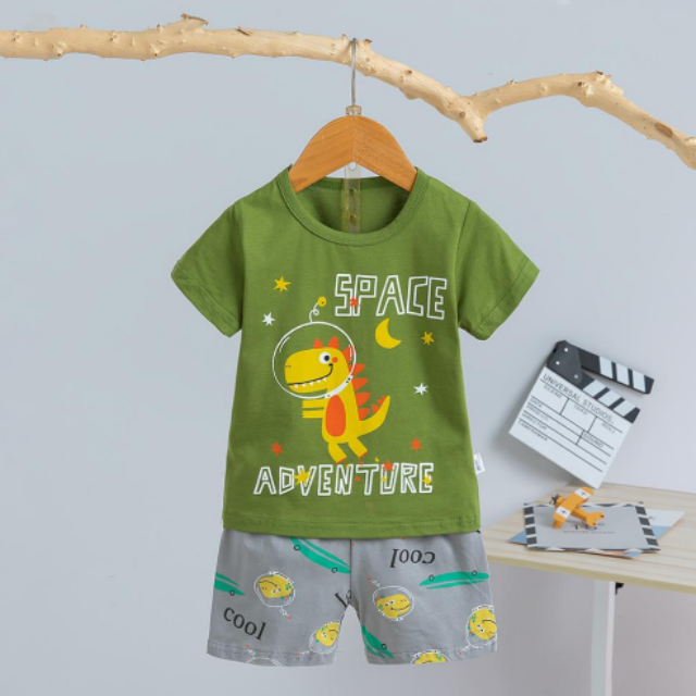 [2251491] - Import Baju Setelan Homewear Anak - Motif Space Adventure