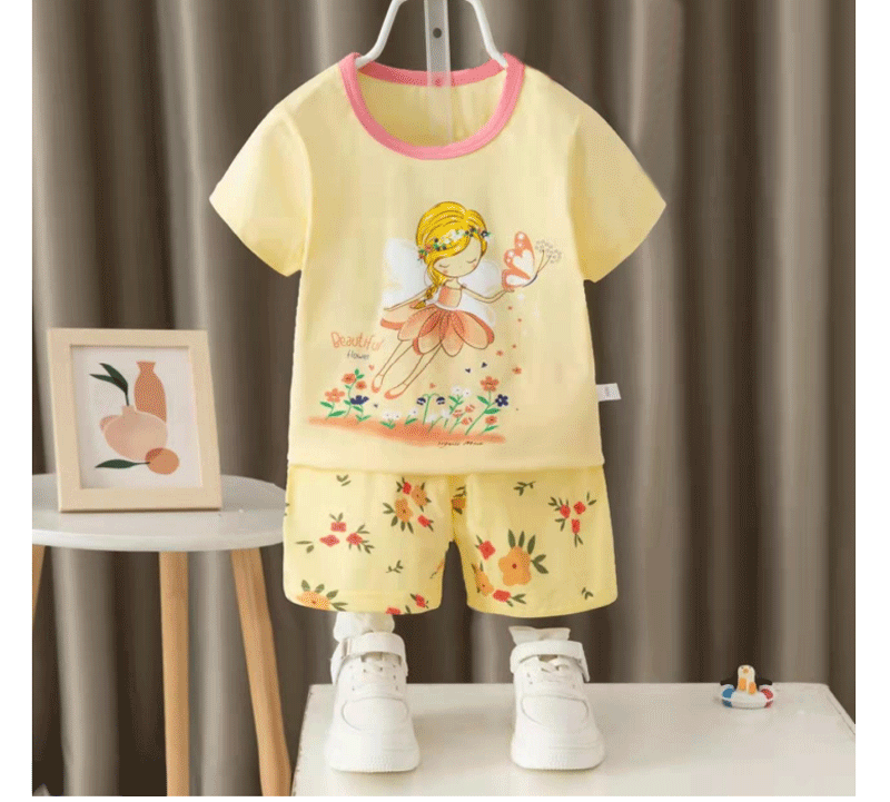 [2251516] - Baju Setelan Homewear Anak - Motif Butterfly Woman