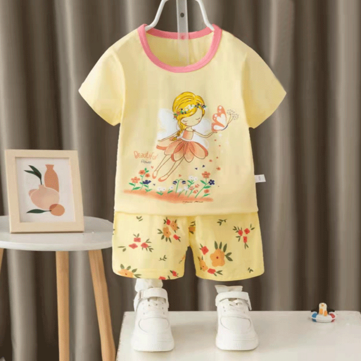 [2251516] - Baju Setelan Homewear Anak - Motif Butterfly Woman