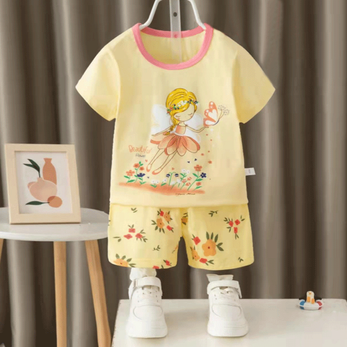 [2251516] - Import Baju Setelan Homewear Anak - Motif Butterfly Woman