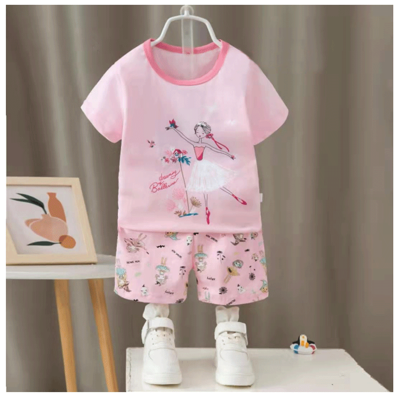 [2251517] - Import Baju Setelan Homewear Anak - Motif Ballet Woman