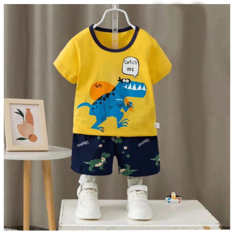 [2251519] - Import Baju Setelan Homewear Anak - Motif Catch me