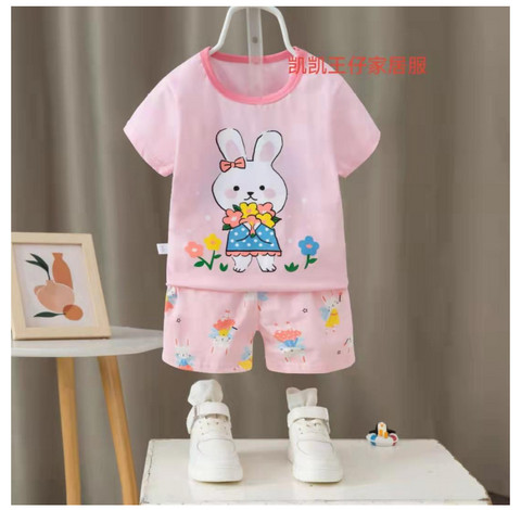 [2251532] - Baju Setelan Homewear Anak - Motif Ribbon Rabbit
