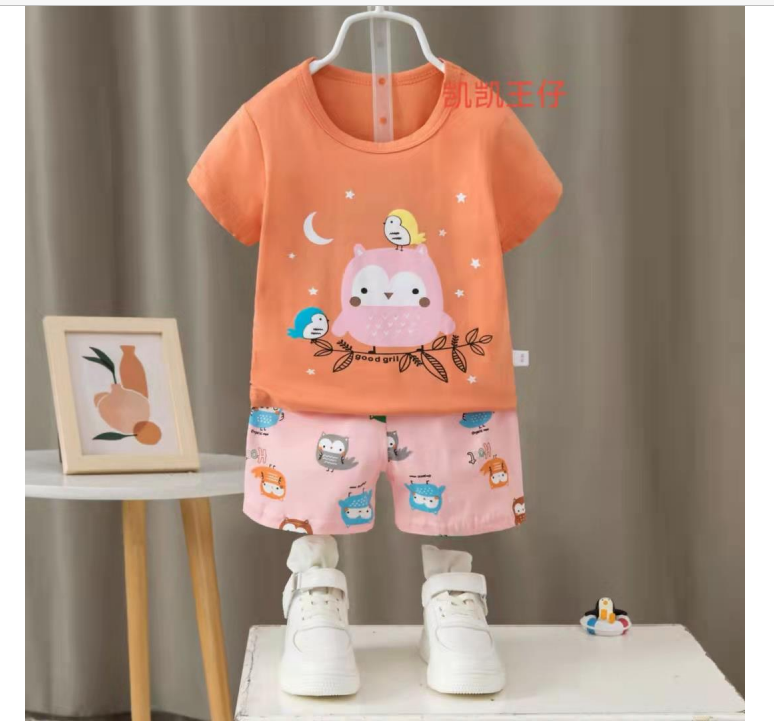 [2251537] - Import Baju Setelan Homewear Anak - Motif Bird Friends