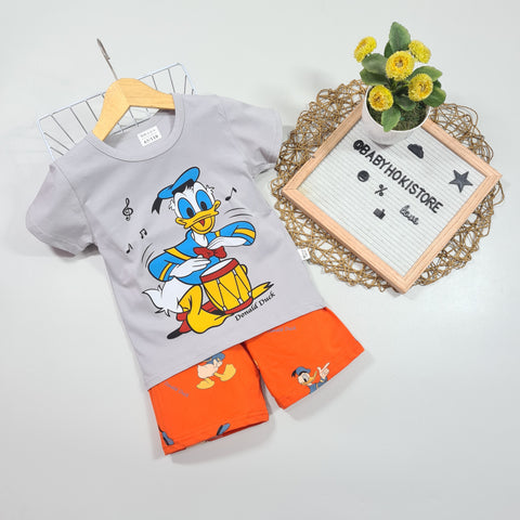 [2251545] - Import Baju Setelan Homewear Anak - Motif Donald Drum