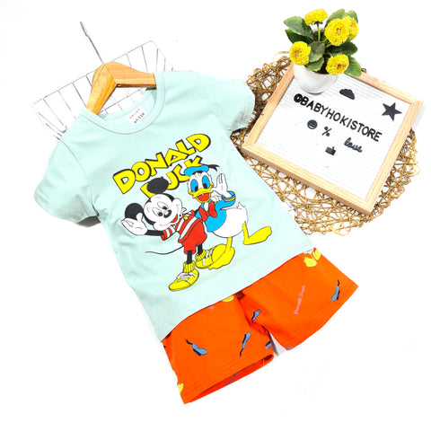 [2251546] - Import Baju Setelan Homewear Anak - Motif Donald Mickey
