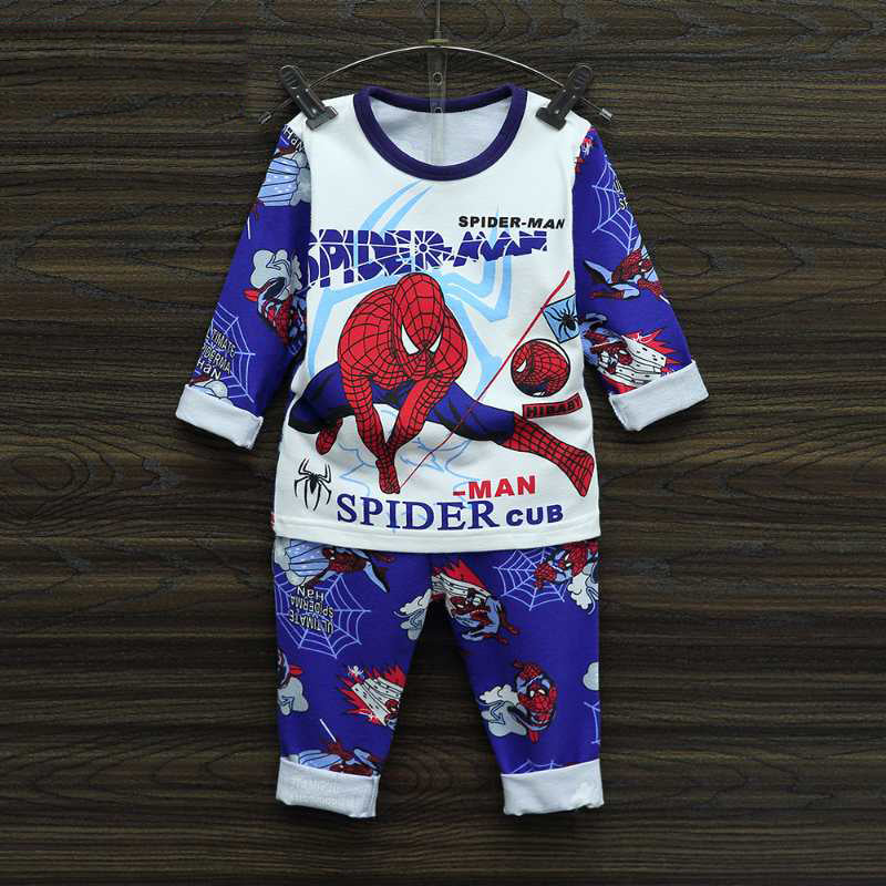 jual [225241] - Setelan Tidur / Baju Tidur / Piyama Anak Usia 6 Bln - 8 Thn - Motif Action Spiderman 