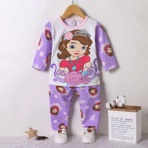 jual [225263] - Setelan Tidur / Piyama Anak 9 Bln - 8 Thn - Motif Sofia Likes Flowers 