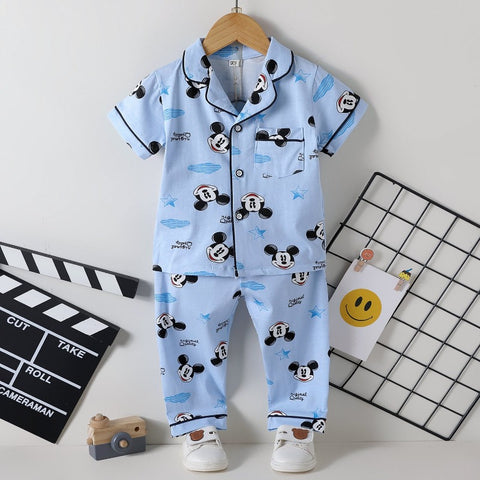 [225416] - Piyama Anak / Setelan Tidur Anak / Baju Tidur Anak - Motif Mickey Night