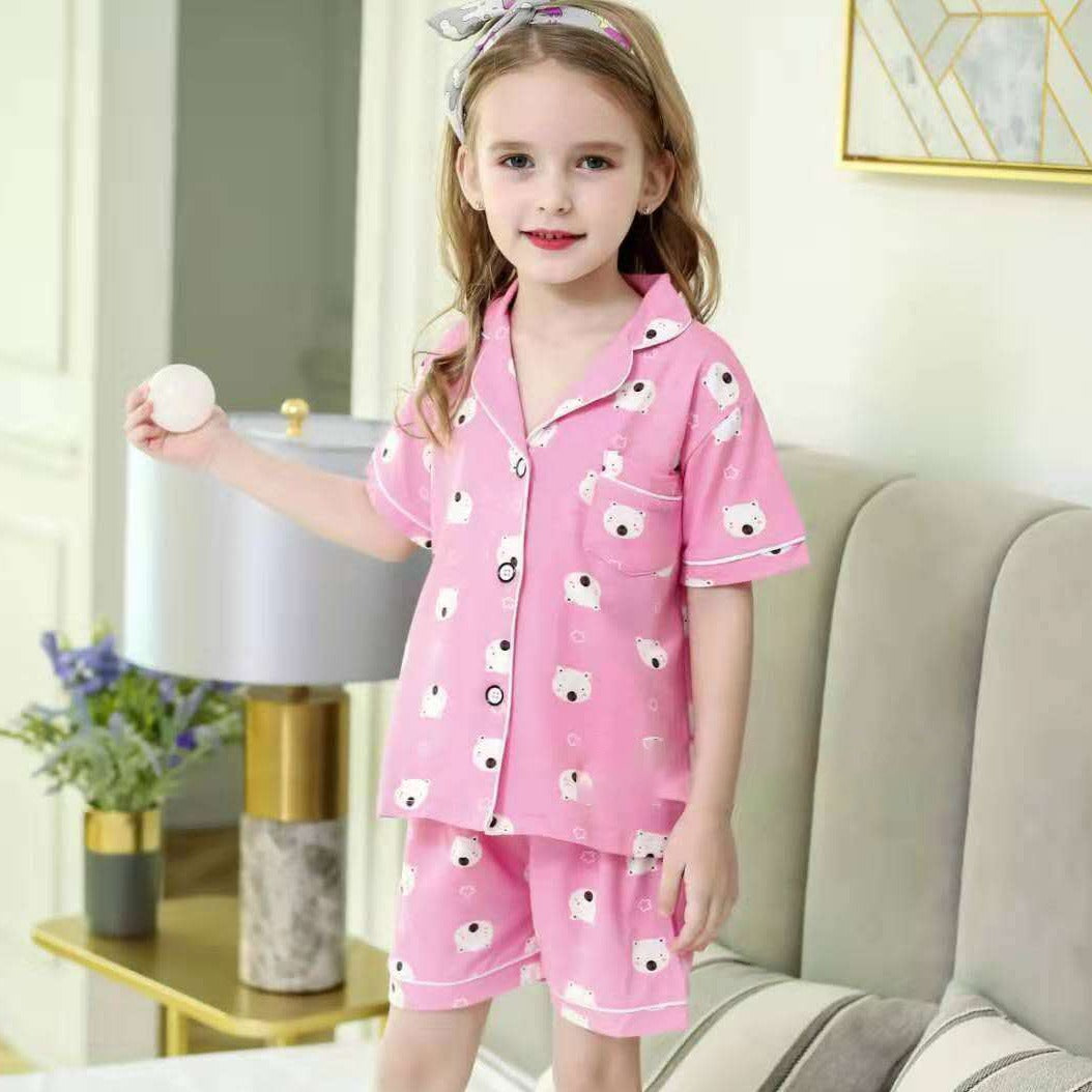 [225431] - Baju Piyama Anak / Baju Setelan Tidur Anak Short Pants - Motif Polar Bears