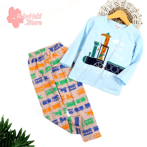 [225480] - Baju Piyama Anak / Baju Tidur Anak - Motif Chug Chug