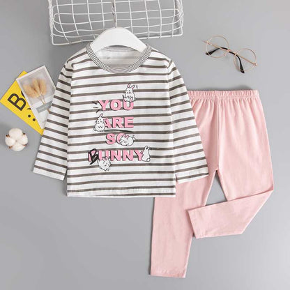 [225510] - Setelan Piyama Anak Import / Baju Tidur Anak - Motif You Are Bunny