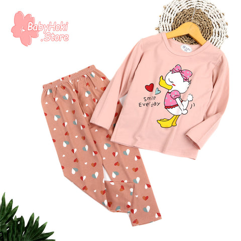 [225534] - Baju Piyama Anak Import / Baju Tidur Anak - Motif Smile Everyday