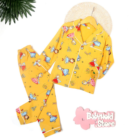[225561] - Piyama Anak Import  / Setelan Tidur Anak / Baju Tidur Anak - Motif Cute Princess