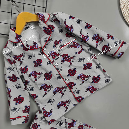 [225586] - Piyama Anak Import  / Setelan Tidur Anak / Baju Tidur Anak - Motif Super Spiderman