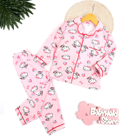 [225589] - Piyama Anak Import  / Setelan Tidur Anak / Baju Tidur Anak - Motif Hello Kitty