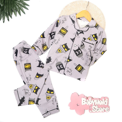 [225590] - Piyama Anak Import  / Setelan Tidur Anak / Baju Tidur Anak - Motif Cool Batman