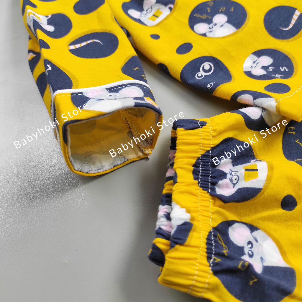 [225602] - Piyama Anak / Setelan Tidur Anak / Baju Tidur Anak - Motif Rat Cheese