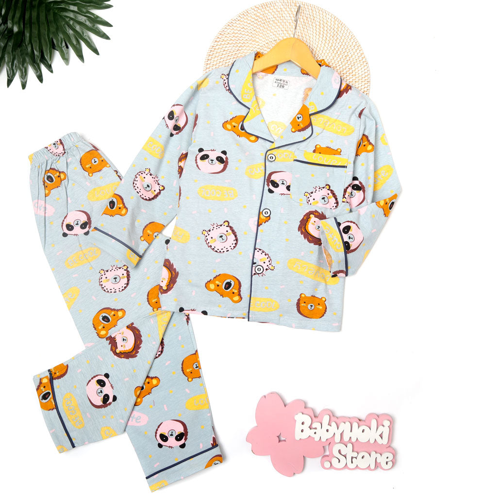 [225606] - Piyama Anak Import  / Setelan Tidur Anak / Baju Tidur Anak - Motif Cute Lovely