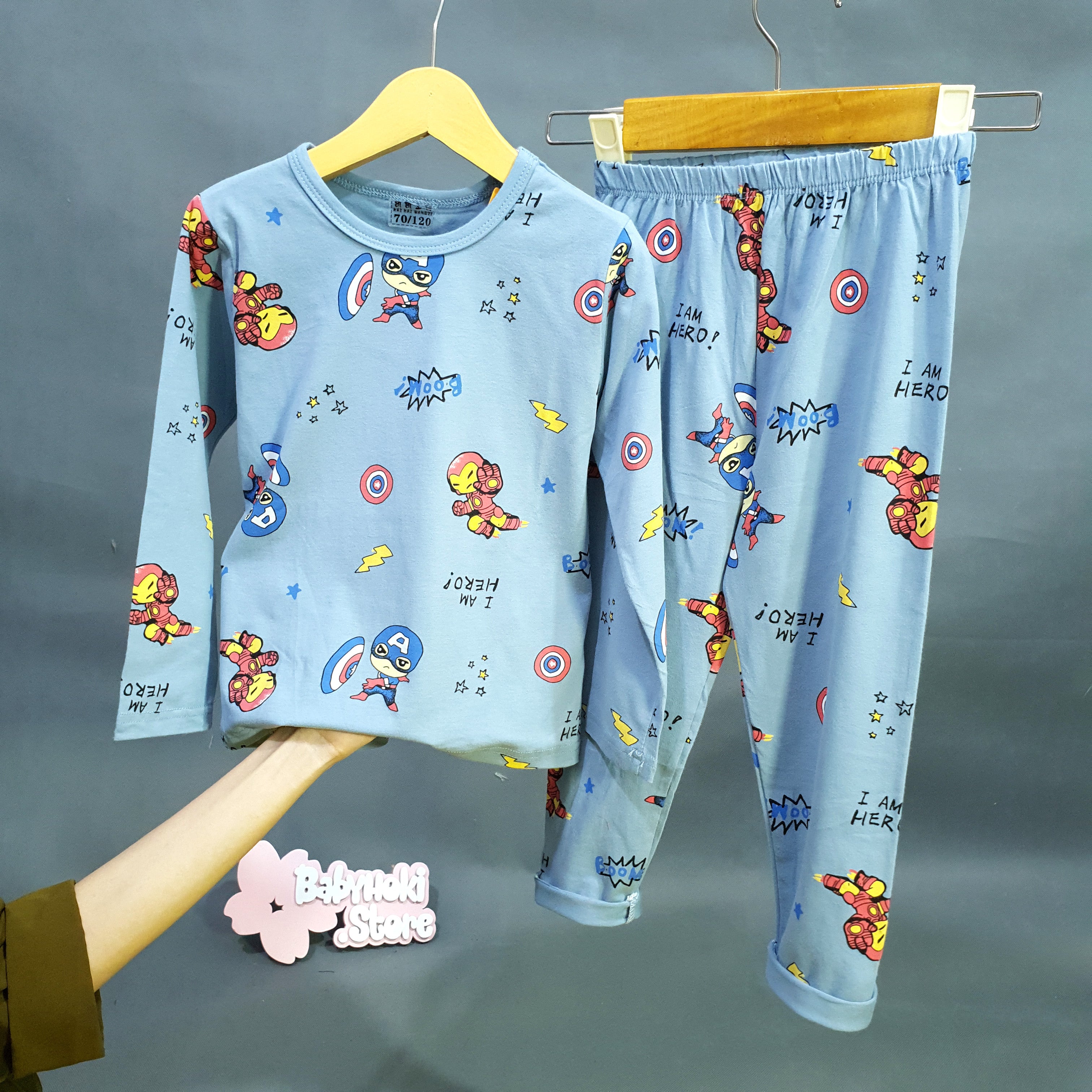 [225645] - Piyama Anak Import  / Setelan Tidur Anak / Baju Tidur Anak - Motif I&