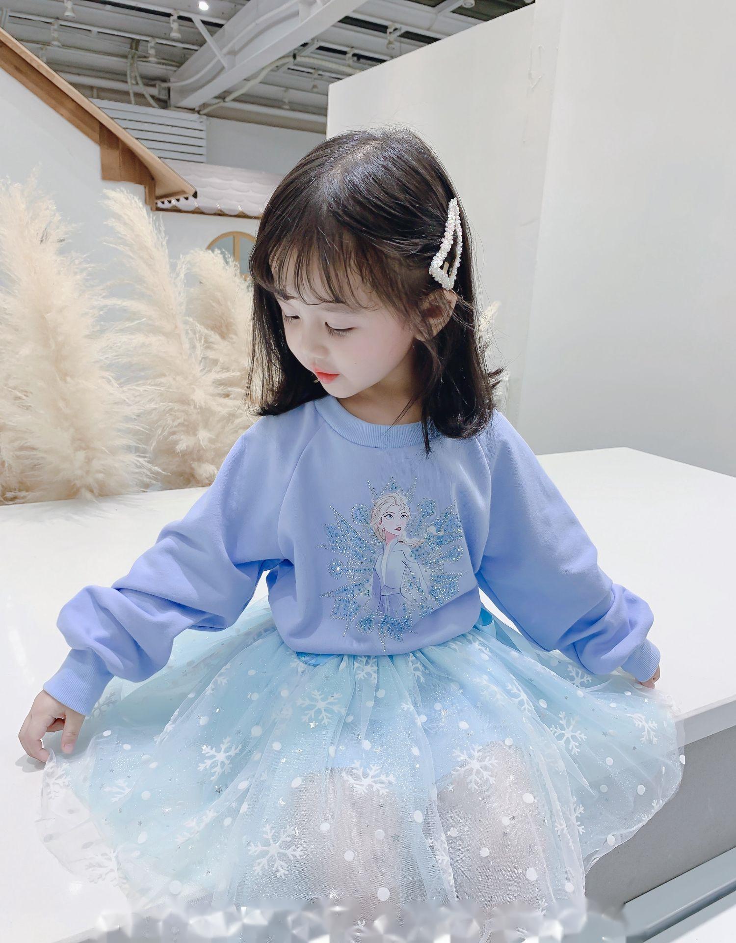 [363284] - Setelan Trend Fashion Anak Import - Motif Snow Princess