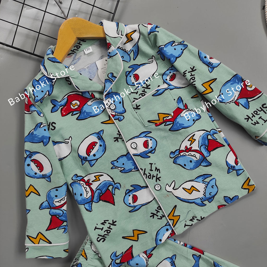 [225689] - Baju Piyama Anak / Setelan Tidur Anak - Motif I'm Shark