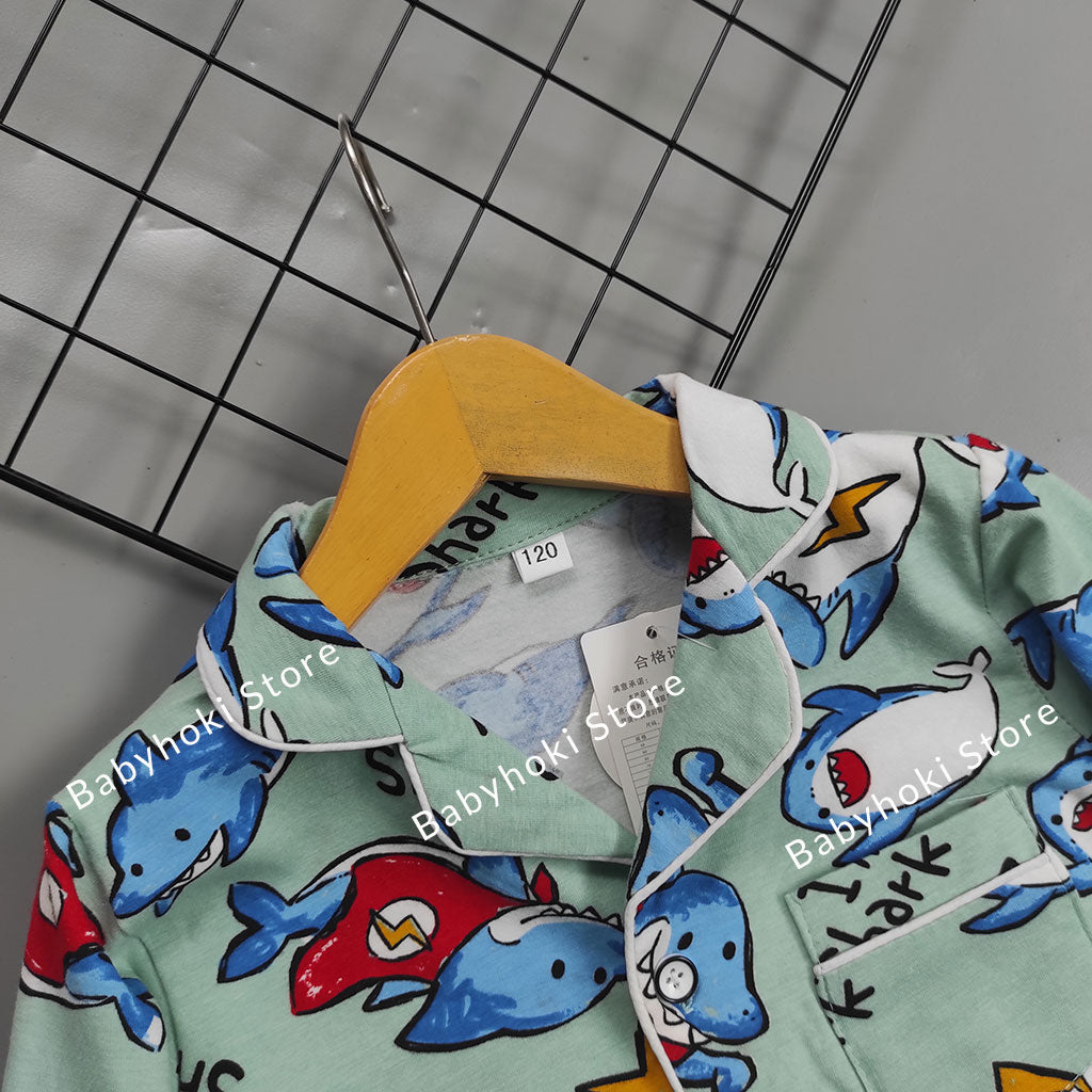 [225689] - Baju Piyama Anak / Setelan Tidur Anak - Motif I'm Shark