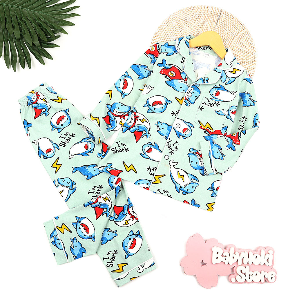 [225689] - Baju Piyama Anak Import / Setelan Tidur Anak - Motif I&