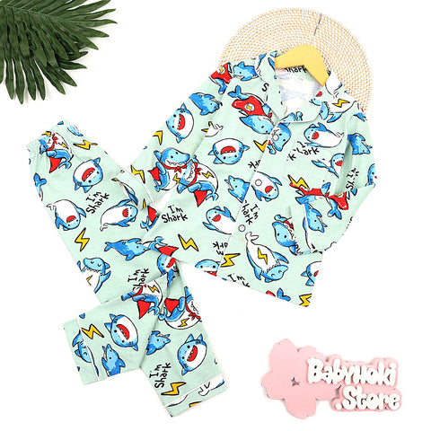 [225689] - Baju Piyama Anak / Setelan Tidur Anak - Motif I'm Shark