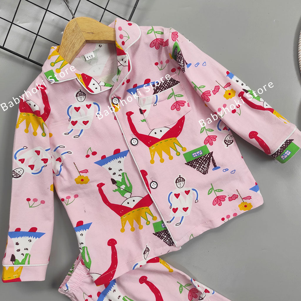 [225694] - Baju Piyama Anak Import / Setelan Tidur Anak - Motif Shy Princess