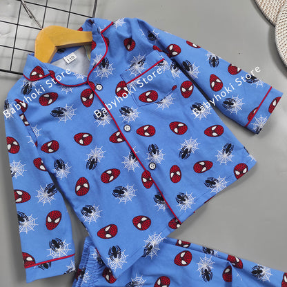 [225699] - Baju Piyama Anak Import / Setelan Tidur Anak - Motif Hero&