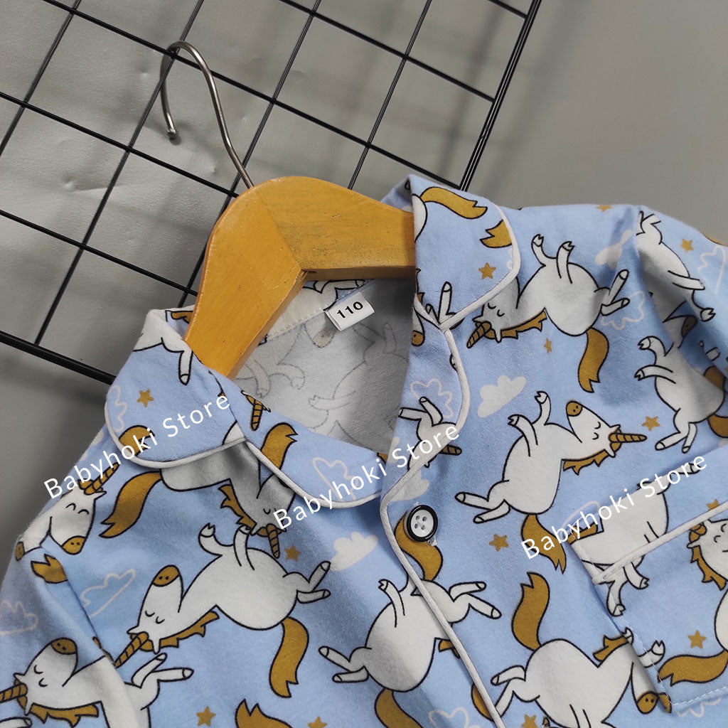 [225700] - Baju Piyama Anak Import / Setelan Tidur Anak - Motif Little Unicorn