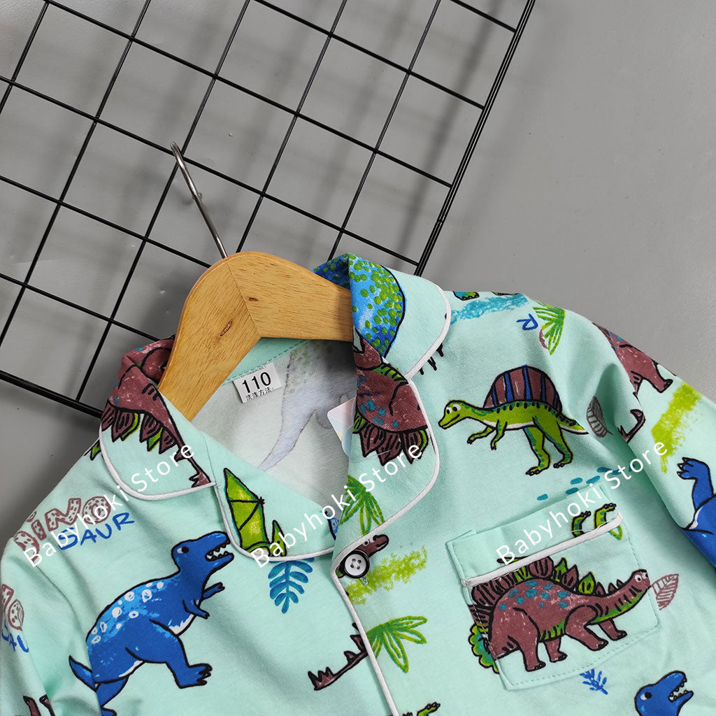 [225712] - Baju Piyama Anak / Setelan Tidur Anak - Motif Dinosaur Realm