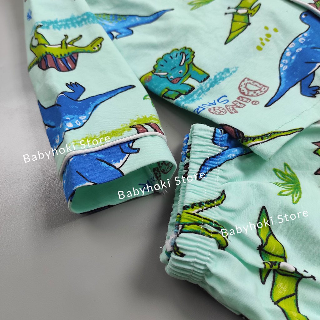 [225712] - Baju Piyama Anak / Setelan Tidur Anak - Motif Dinosaur Realm