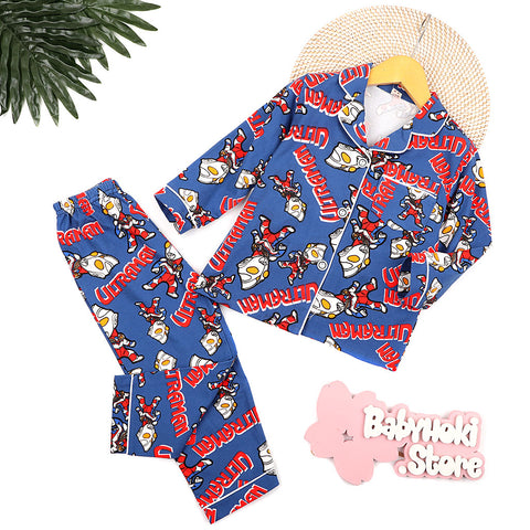 [225714] - Baju Piyama Anak Import / Setelan Tidur Anak - Motif Little Ultraman