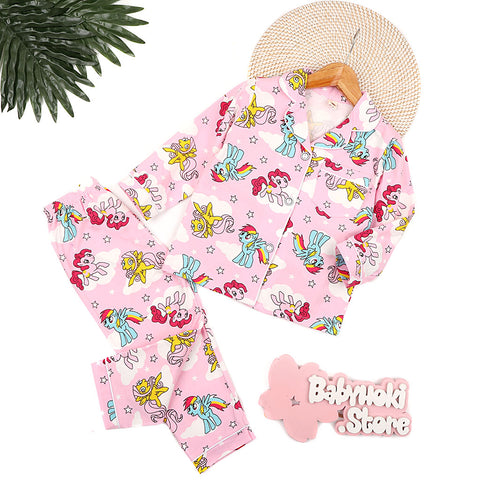 [225715] - Baju Piyama Anak Import / Setelan Tidur Anak - Motif Little Pony Style