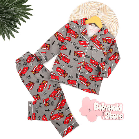 [225720] - Baju Piyama Anak Import / Setelan Tidur Anak - Motif Mcqueen 95