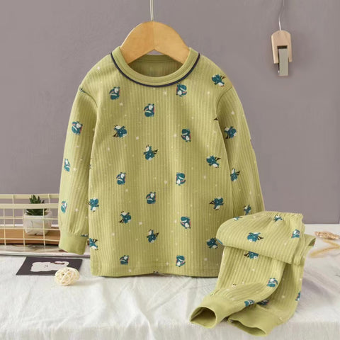 [225826] - Setelan Baju Tidur Piyama Anak Laki-Laki - Motif Little Dinos