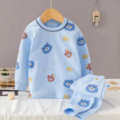 [225832] - Setelan Baju Tidur Piyama Import Anak Laki-Laki - Motif Cute Day