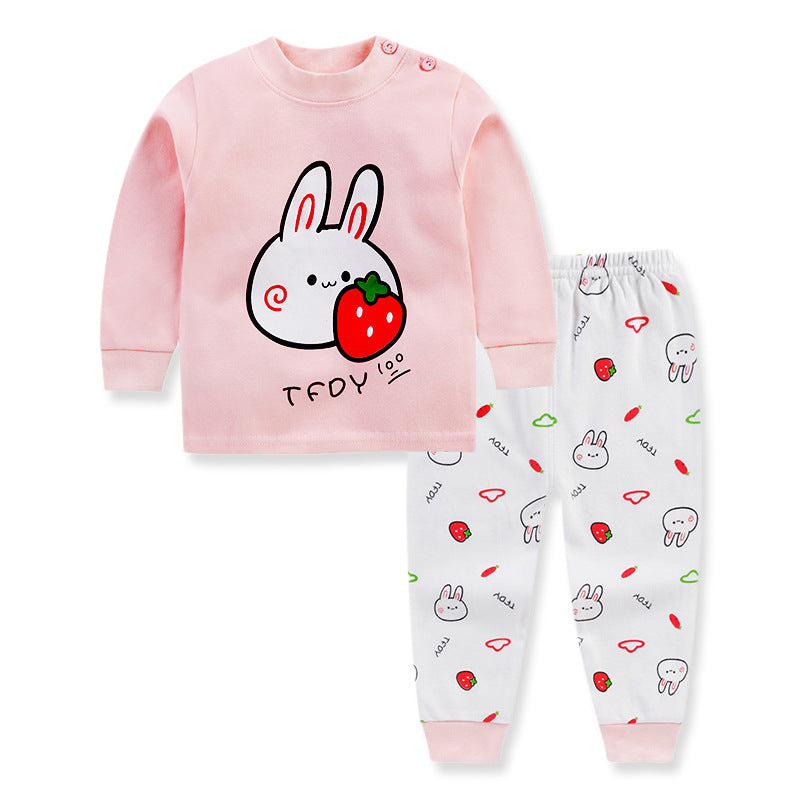 [227165] - Baju Piyama Anak Import / Setelan Tidur Anak - Motif Strawberry Rabbit