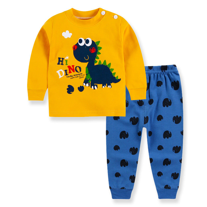 [227203] - Baju Piyama Anak Import / Setelan Tidur Anak - Motif Hallo Dino