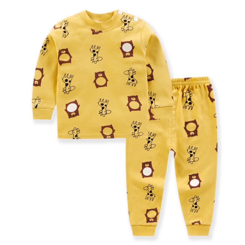 [227208] - Baju Piyama Anak Import / Setelan Tidur Anak - Motif Bear Giraffe