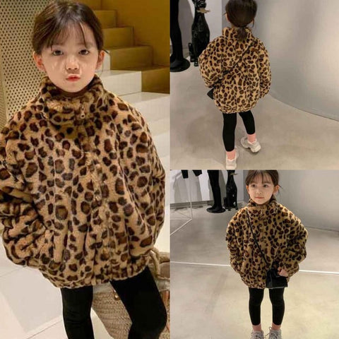 [507474] - Atasan Jaket Anak Perempuan - Motif Tiger Stripe