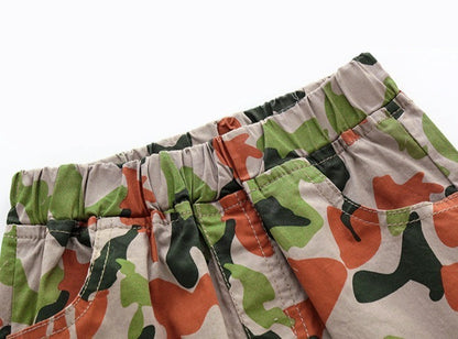 [513681] - Celana Pendek Santai Import Anak Laki-Laki - Motif Army Style