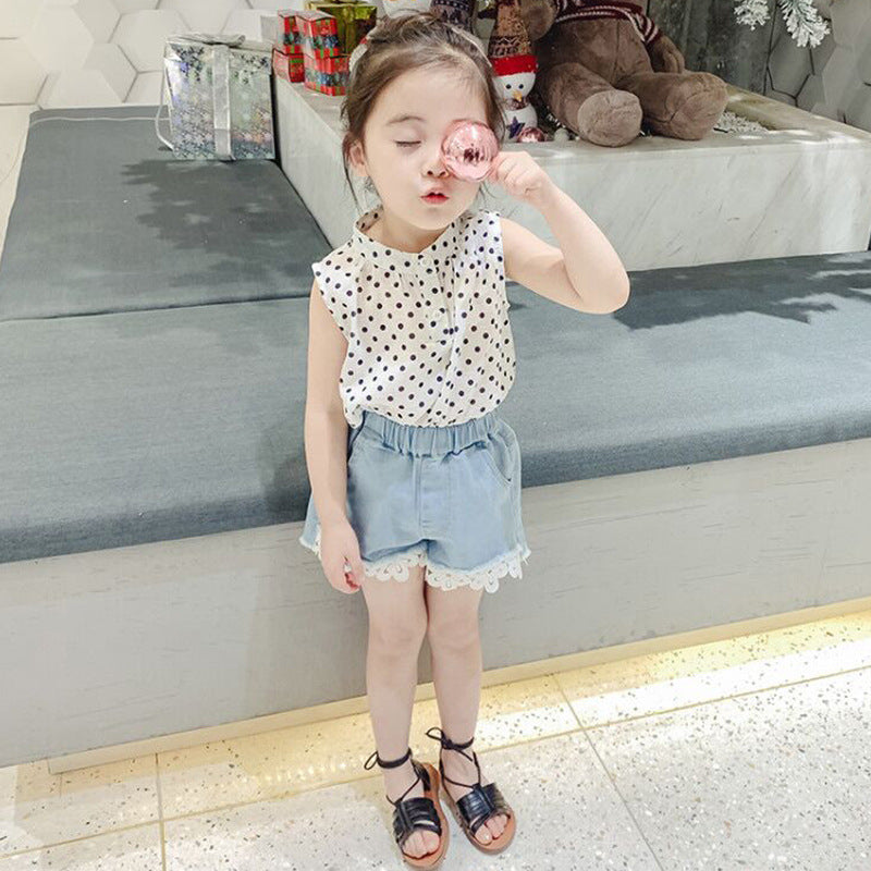 [507258] - Celana Pendek Anak Perempuan - Motif Flower Tassel
