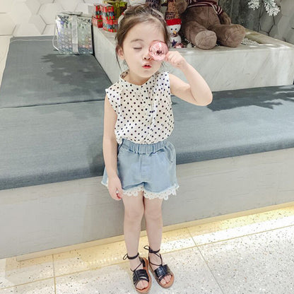 [507258] - Celana Pendek Anak Perempuan - Motif Flower Tassel