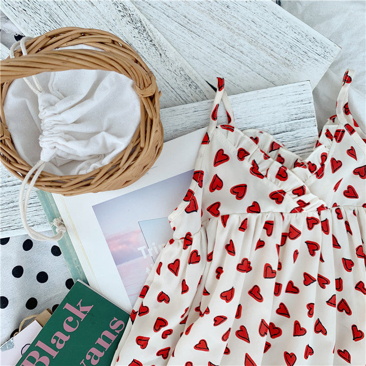 [507184] - Dress Kutung Fashion Anak Perempuan - Motif Love Love