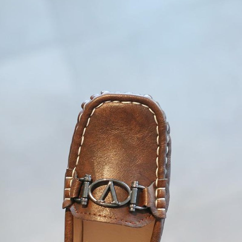 [381132-WHITE] - Sepatu Formal Anak Import - Motif Shiny Skin